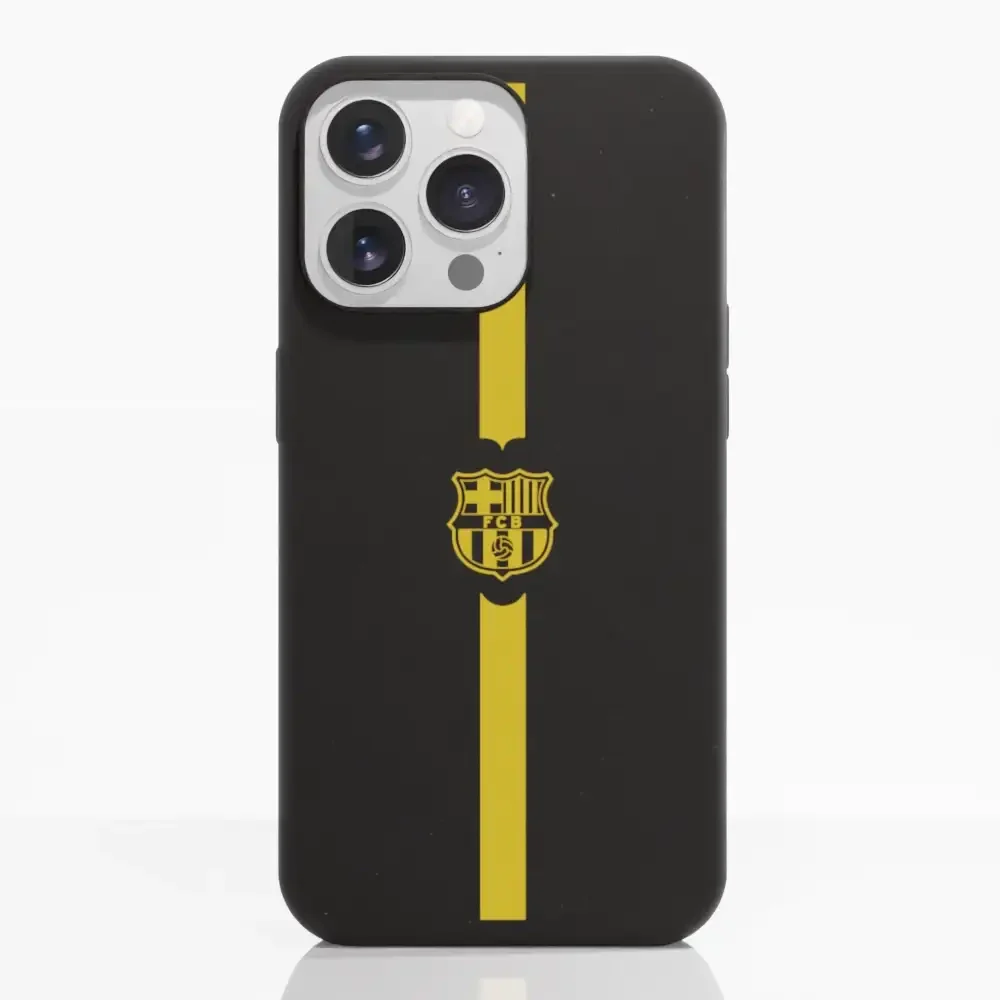FC Barcelona Official Compostable Phone Case Minimal Yellow - Image 7