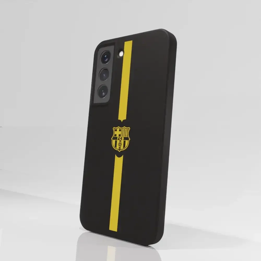 FC Barcelona Official Compostable Phone Case Minimal Yellow - Image 70
