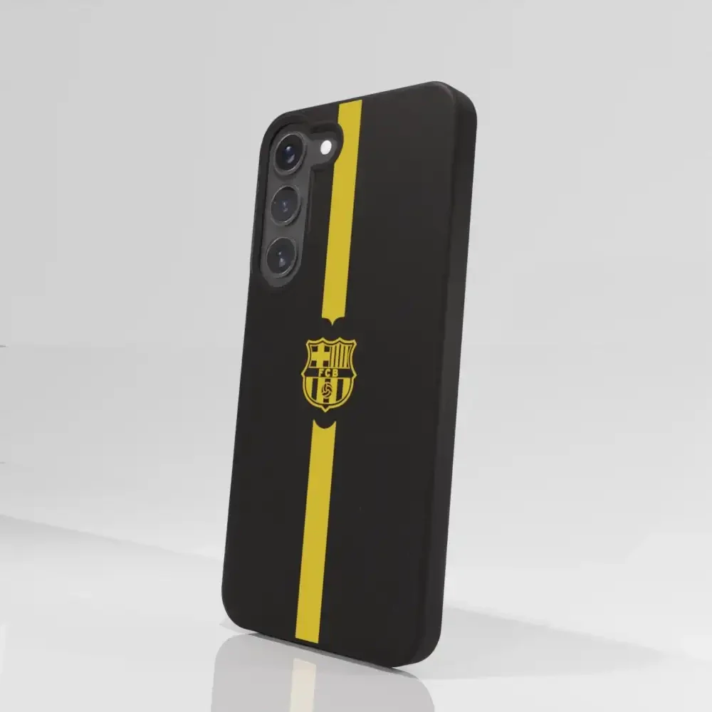 FC Barcelona Official Compostable Phone Case Minimal Yellow - Image 74