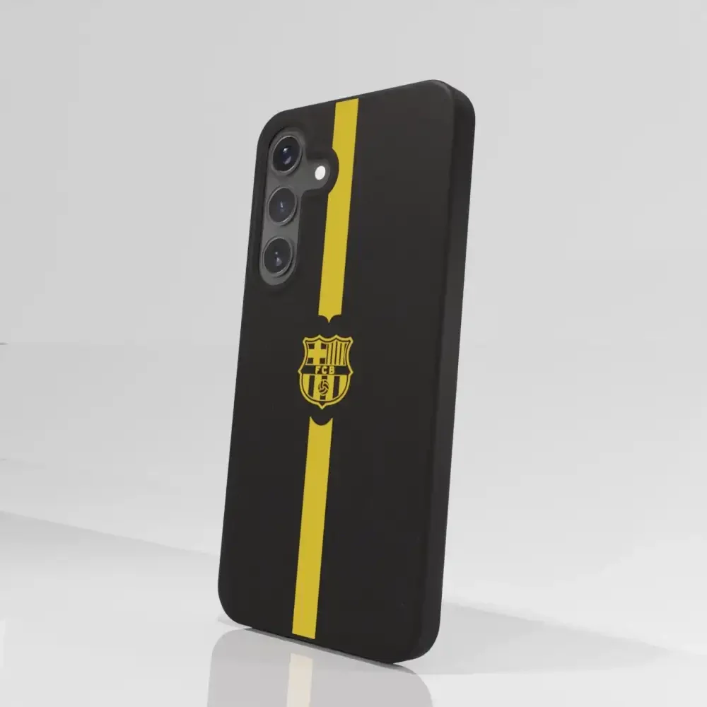 FC Barcelona Official Compostable Phone Case Minimal Yellow - Image 77