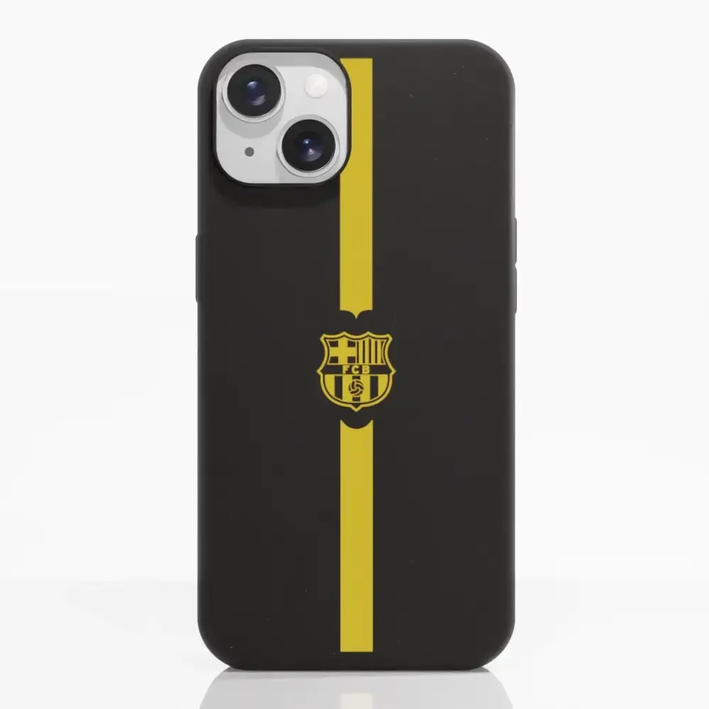 FC Barcelona Official Compostable Phone Case Minimal Yellow - Image 9