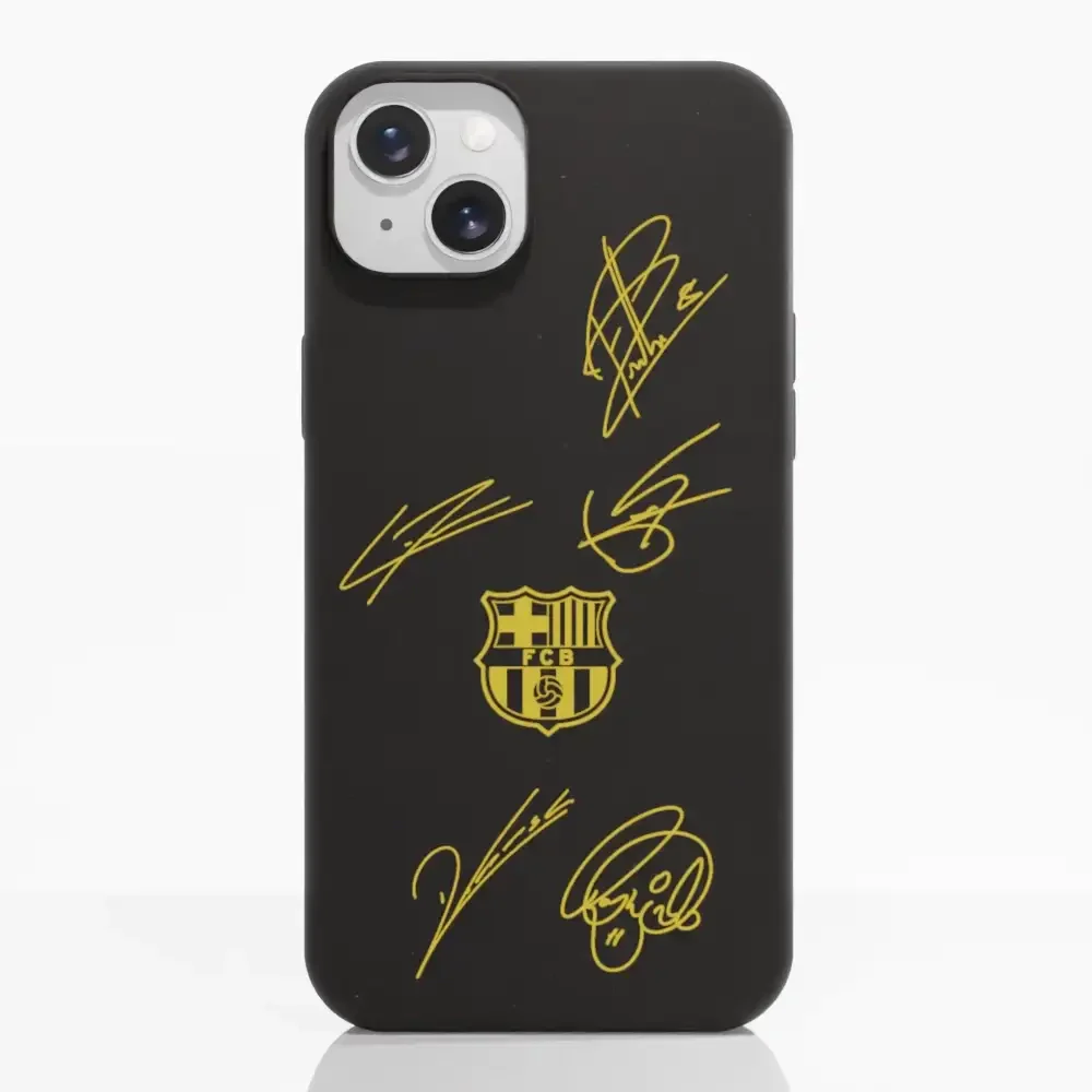 FC Barcelona Official Compostable Phone Case Design Yellow signatures - Image 10