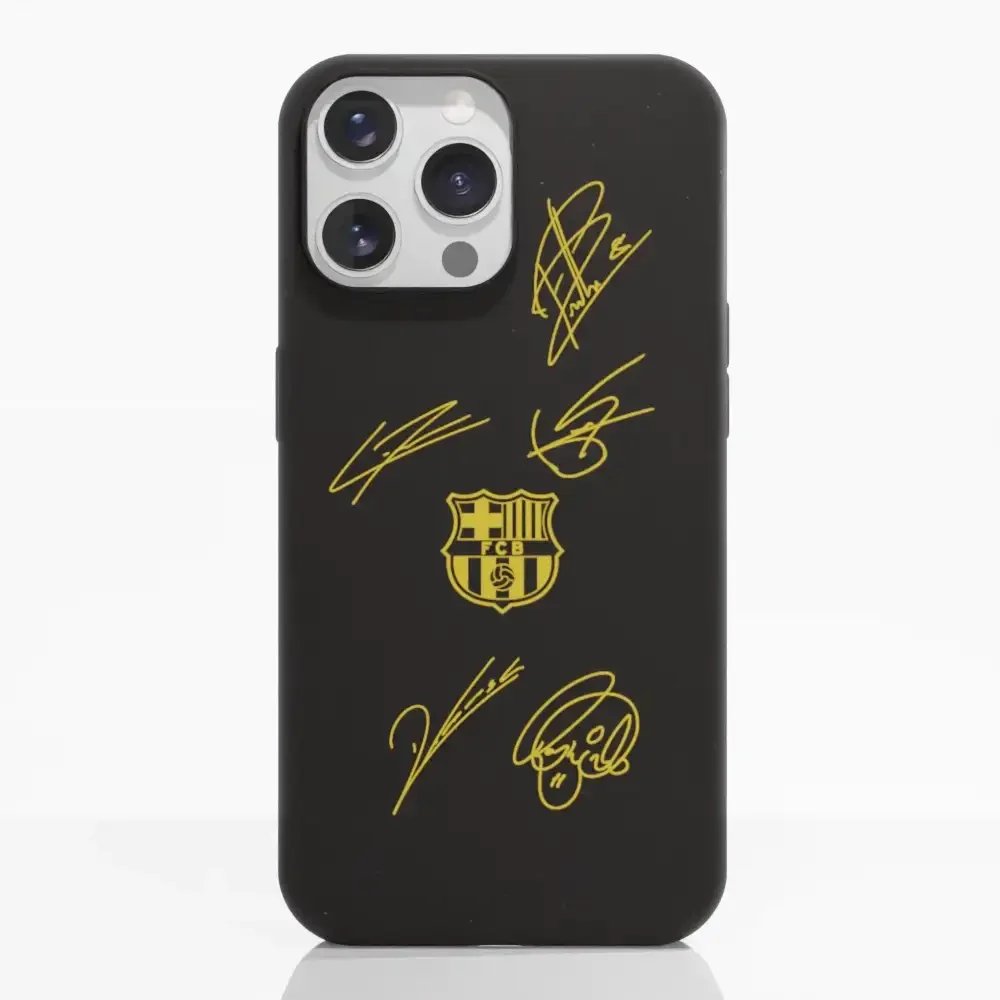 FC Barcelona Official Compostable Phone Case Design Yellow signatures - Image 11