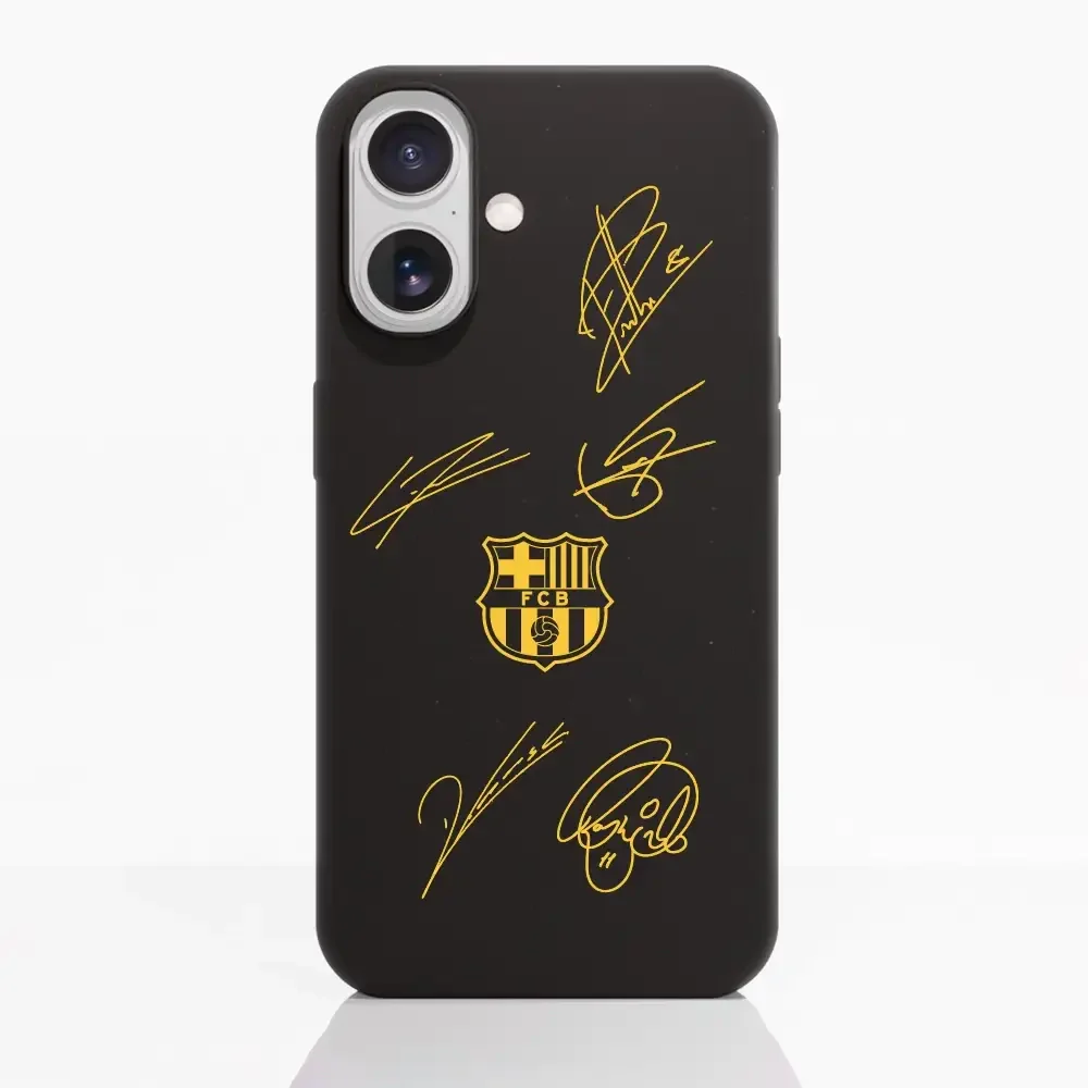 FC Barcelona Official Compostable Phone Case Design Yellow signatures - Image 21