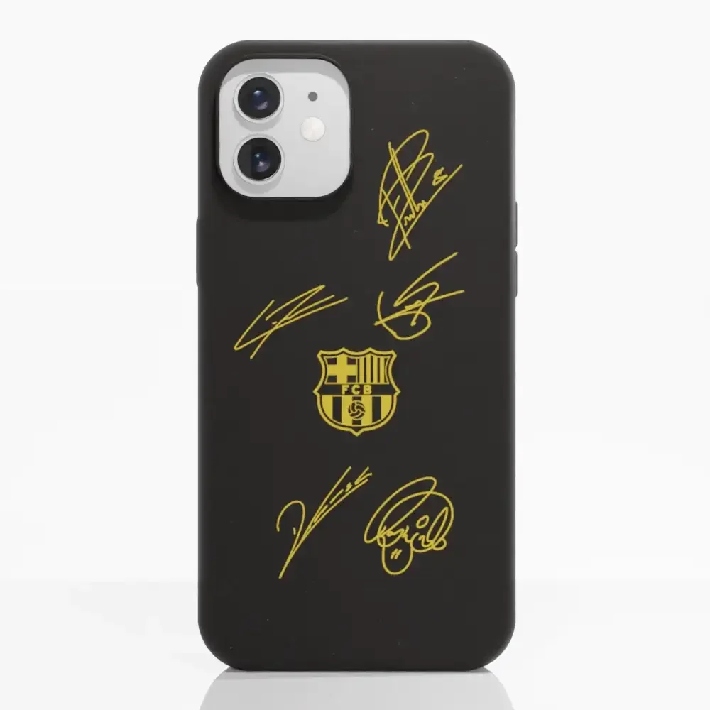 FC Barcelona Official Compostable Phone Case Design Yellow signatures - Image 3