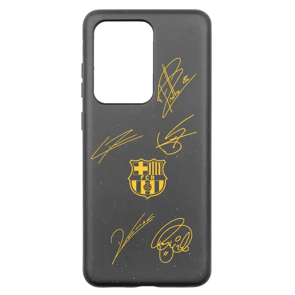 FC Barcelona Official Compostable Phone Case Design Yellow signatures - Image 31