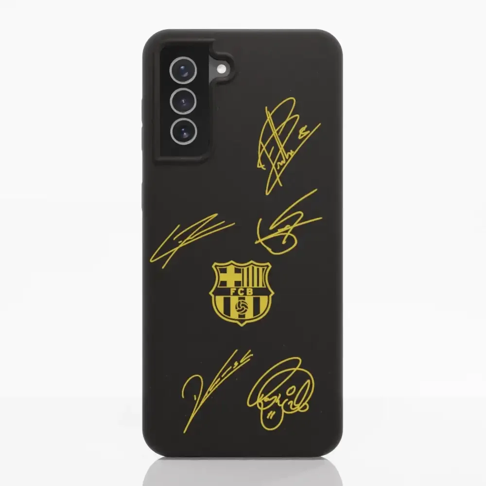 FC Barcelona Official Compostable Phone Case Design Yellow signatures - Image 33
