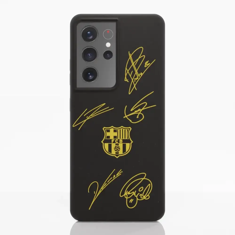 FC Barcelona Official Compostable Phone Case Design Yellow signatures - Image 34