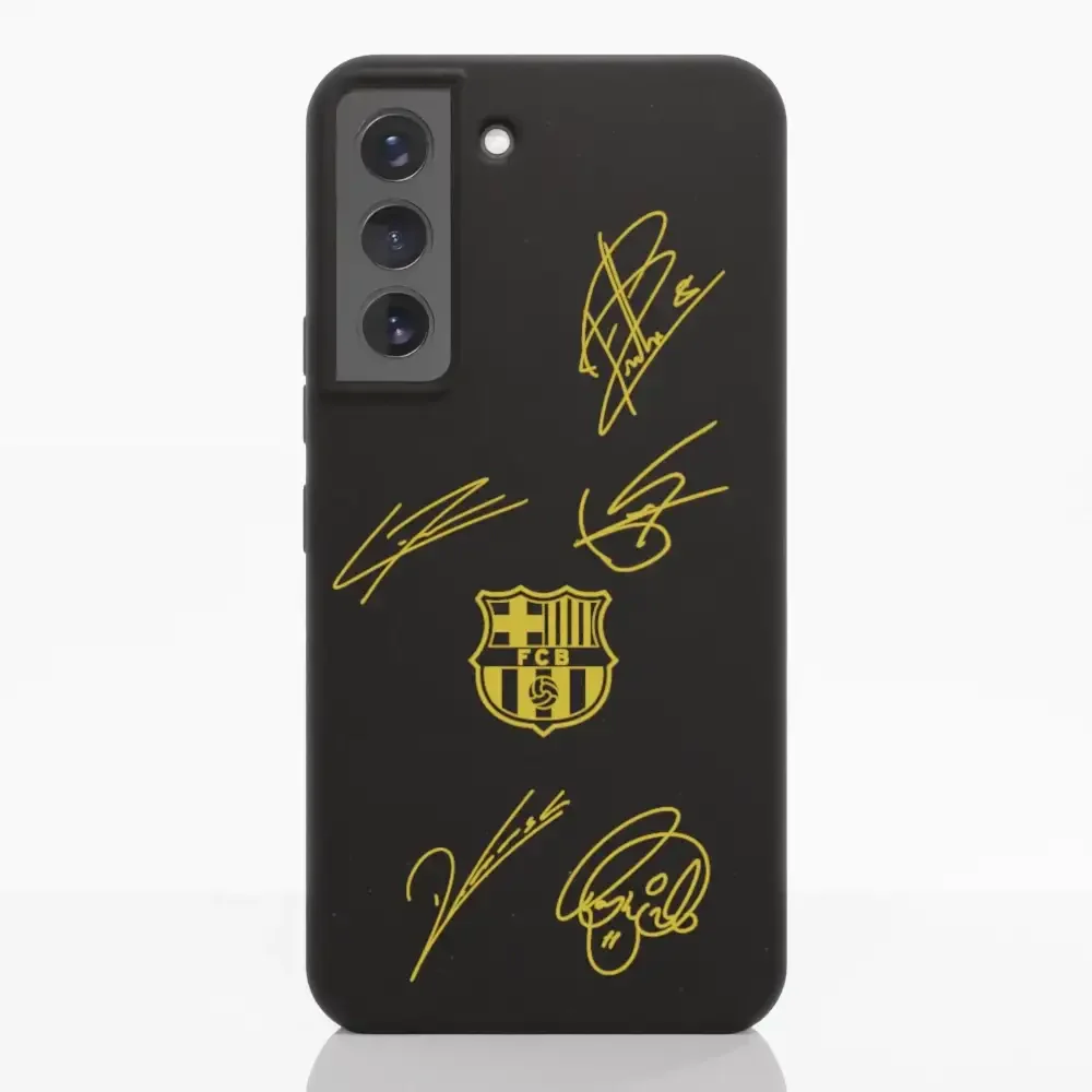 FC Barcelona Official Compostable Phone Case Design Yellow signatures - Image 36
