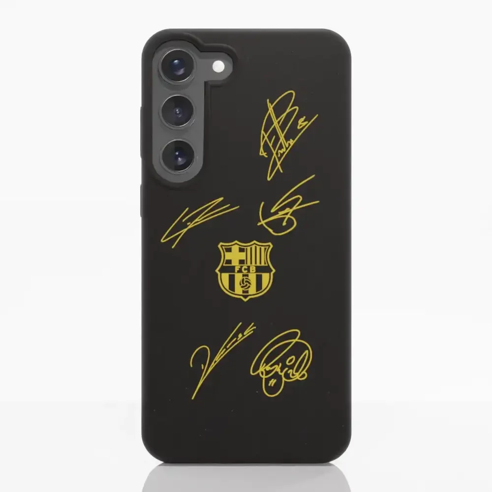 FC Barcelona Official Compostable Phone Case Design Yellow signatures - Image 38