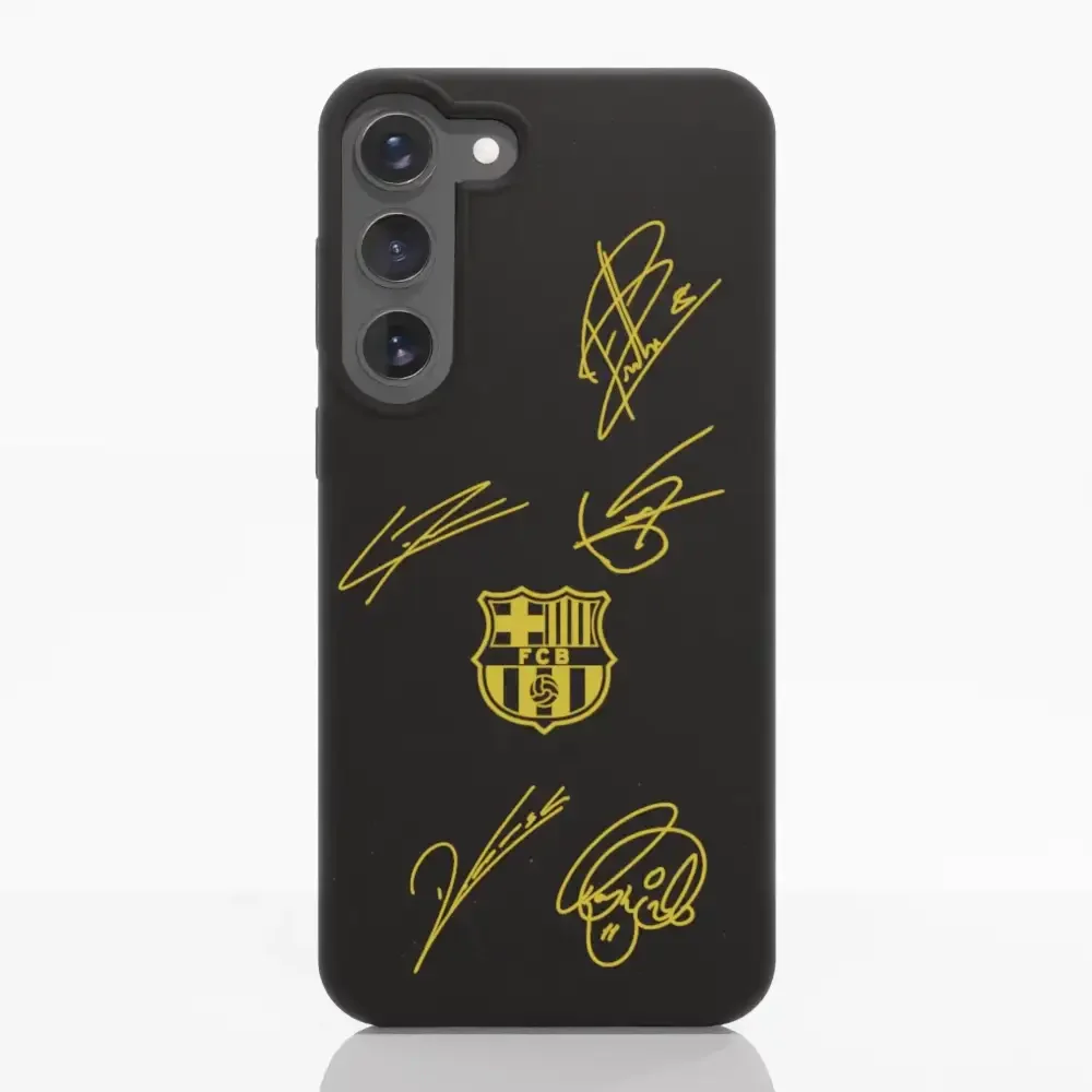 FC Barcelona Official Compostable Phone Case Design Yellow signatures - Image 39