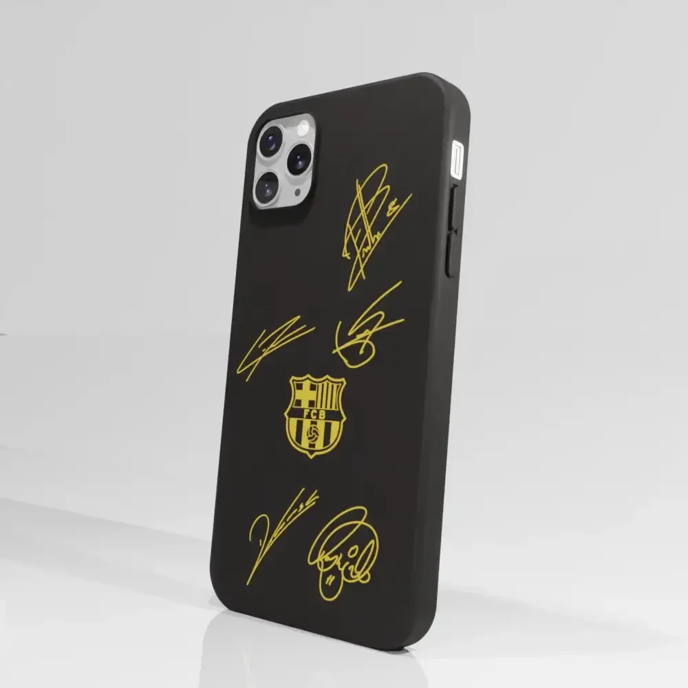 FC Barcelona Official Compostable Phone Case Design Yellow signatures - Image 52