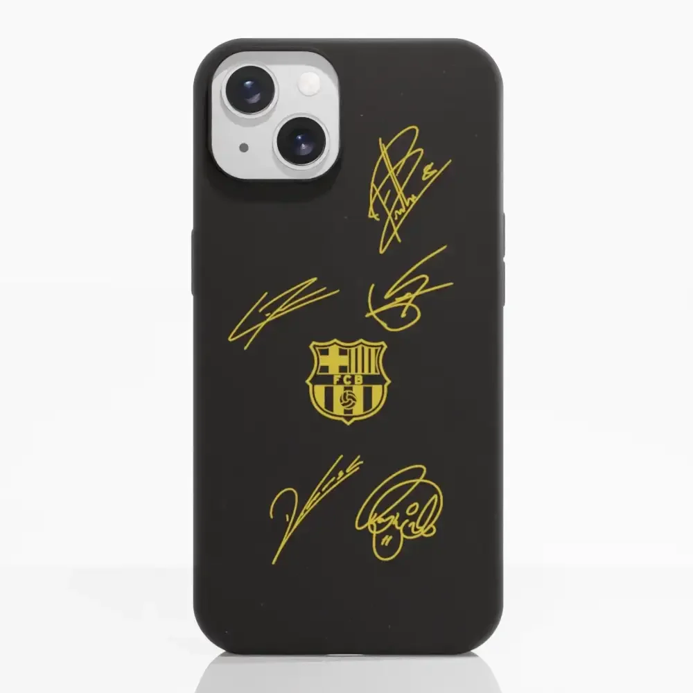 FC Barcelona Official Compostable Phone Case Design Yellow signatures - Image 6