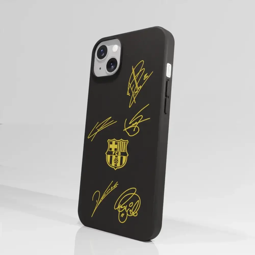 FC Barcelona Official Compostable Phone Case Design Yellow signatures - Image 64