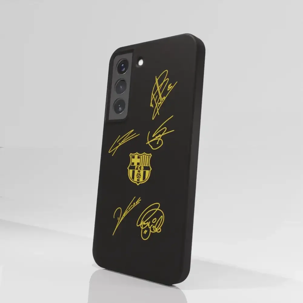 FC Barcelona Official Compostable Phone Case Design Yellow signatures - Image 74