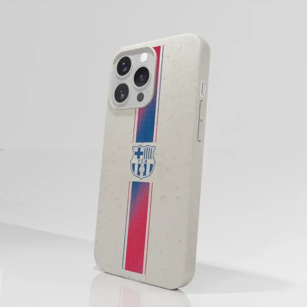 FC Barcelona Official Compostable Phone Case Shirt Stripe - Image 55