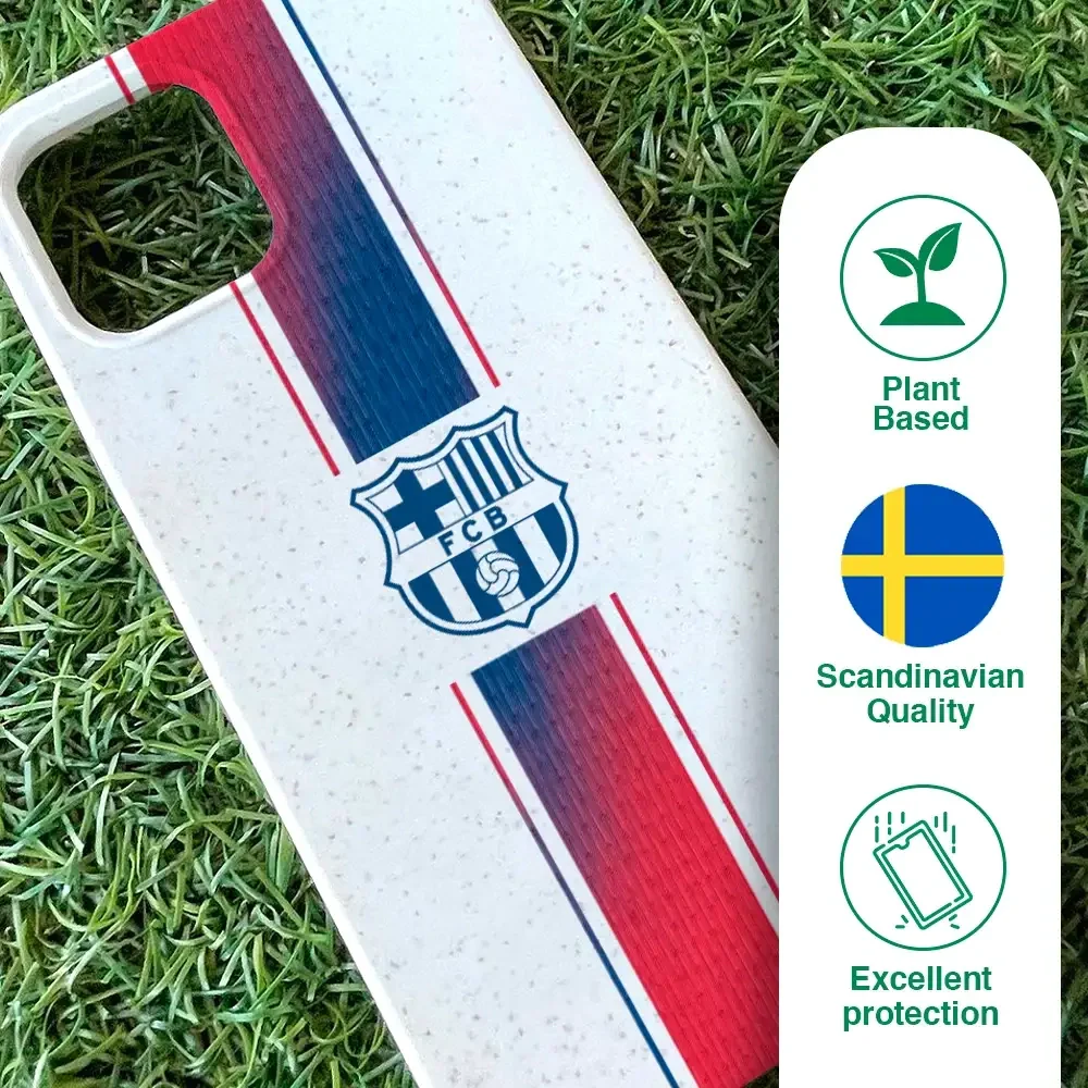 FC Barcelona Official Compostable Phone Case Shirt Stripe - Image 86