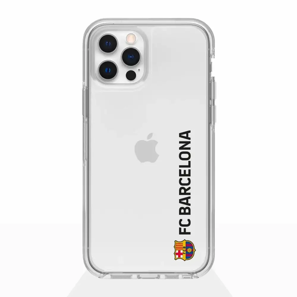 FC Barcelona Official Transparent Phone Case Black Vertical - Image 2