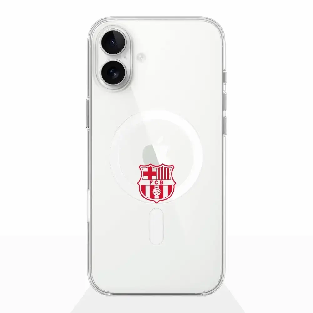 FC Barcelona Official Transparent Phone Case Red Crest - Image 16