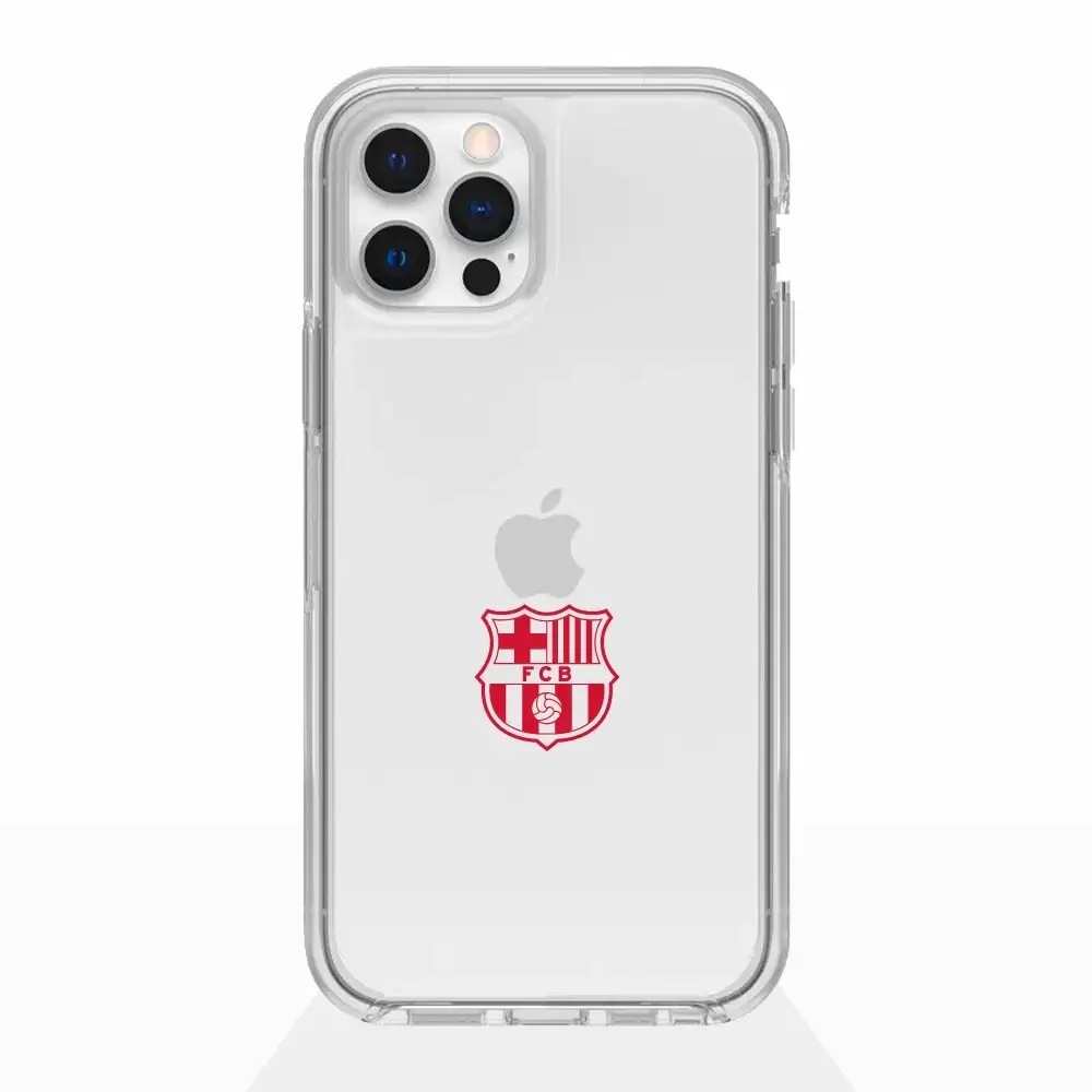 FC Barcelona Official Transparent Phone Case Red Crest - Image 2