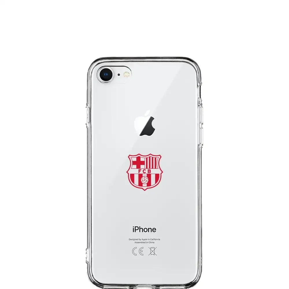 FC Barcelona Official Transparent Phone Case Red Crest - Image 21