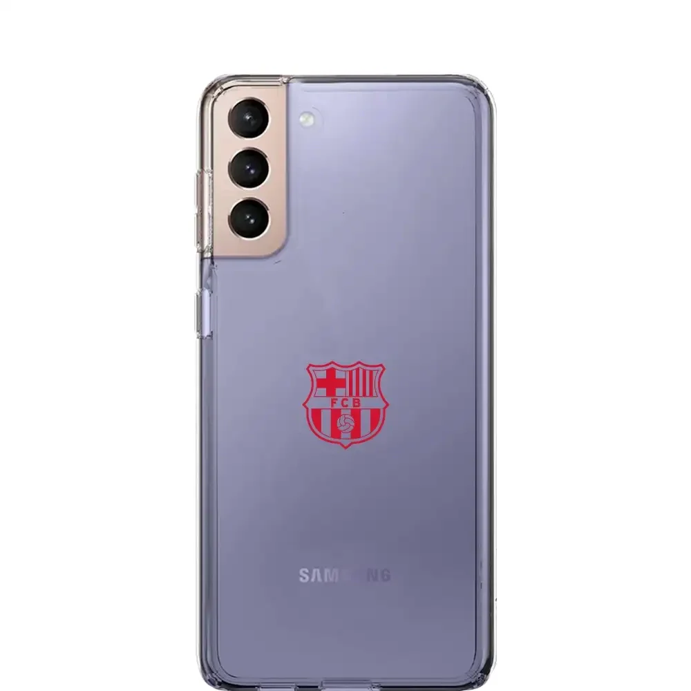 FC Barcelona Official Transparent Phone Case Red Crest - Image 24