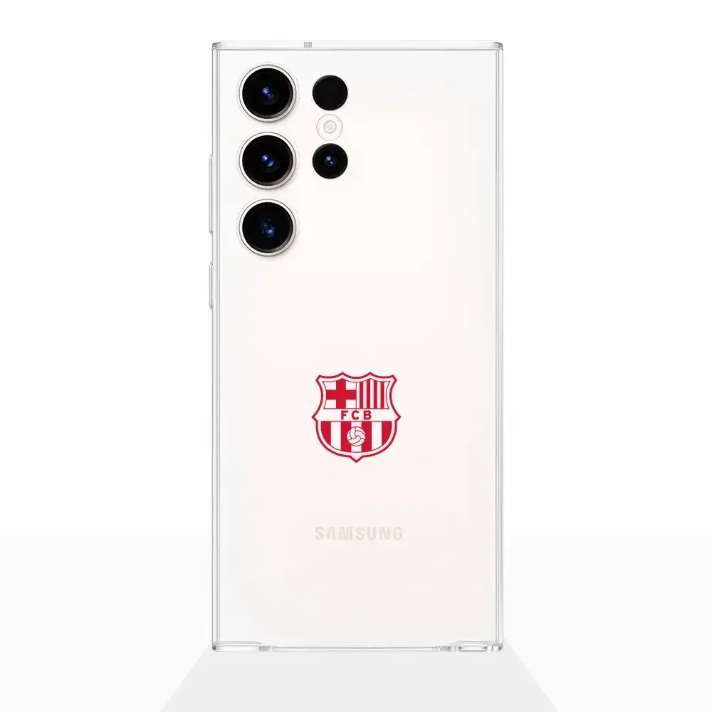 FC Barcelona Official Transparent Phone Case Red Crest - Image 28