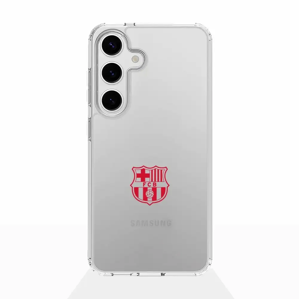FC Barcelona Official Transparent Phone Case Red Crest - Image 29