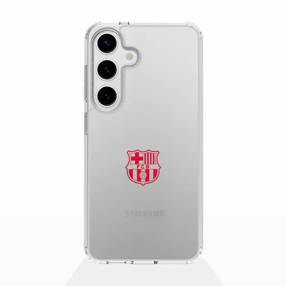 FC Barcelona Official Transparent Phone Case Red Crest - Image 30