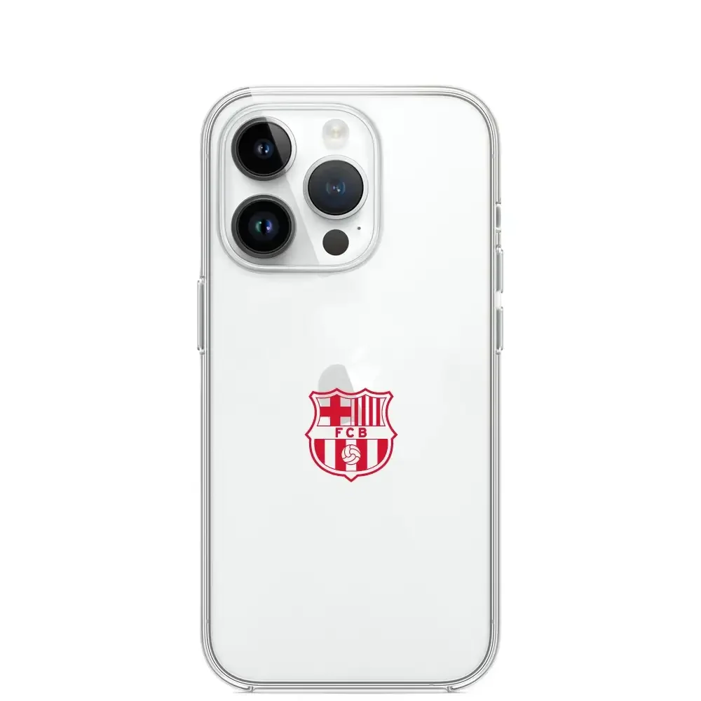 FC Barcelona Official Transparent Phone Case Red Crest - Image 5