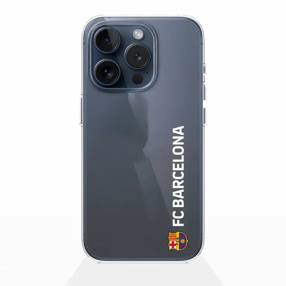 FC Barcelona Official Transparent Phone Case White Vertical - Image 12