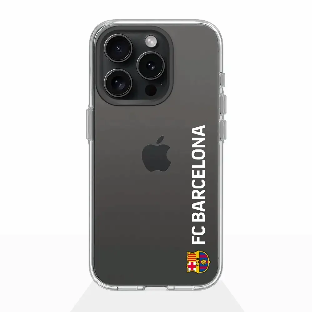 FC Barcelona Official Transparent Phone Case White Vertical - Image 18