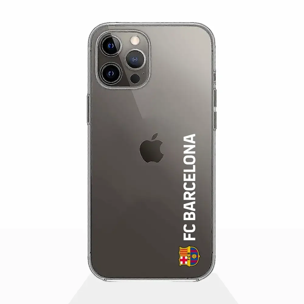 FC Barcelona Official Transparent Phone Case White Vertical - Image 3