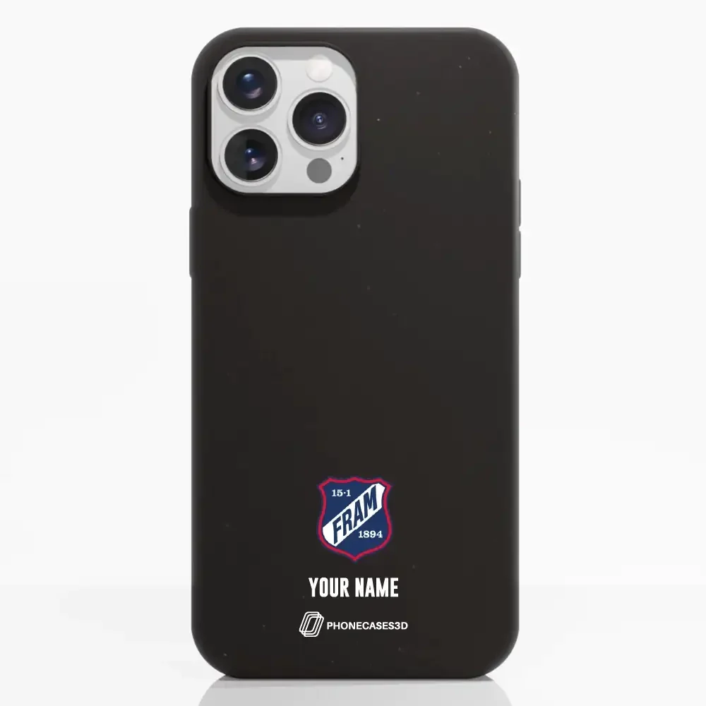 Fram Larvik Official Black Compostable Phone Case Minimal Crest - Image 8