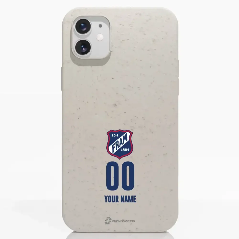 Fram Larvik Official White Compostable Phone Case Crest