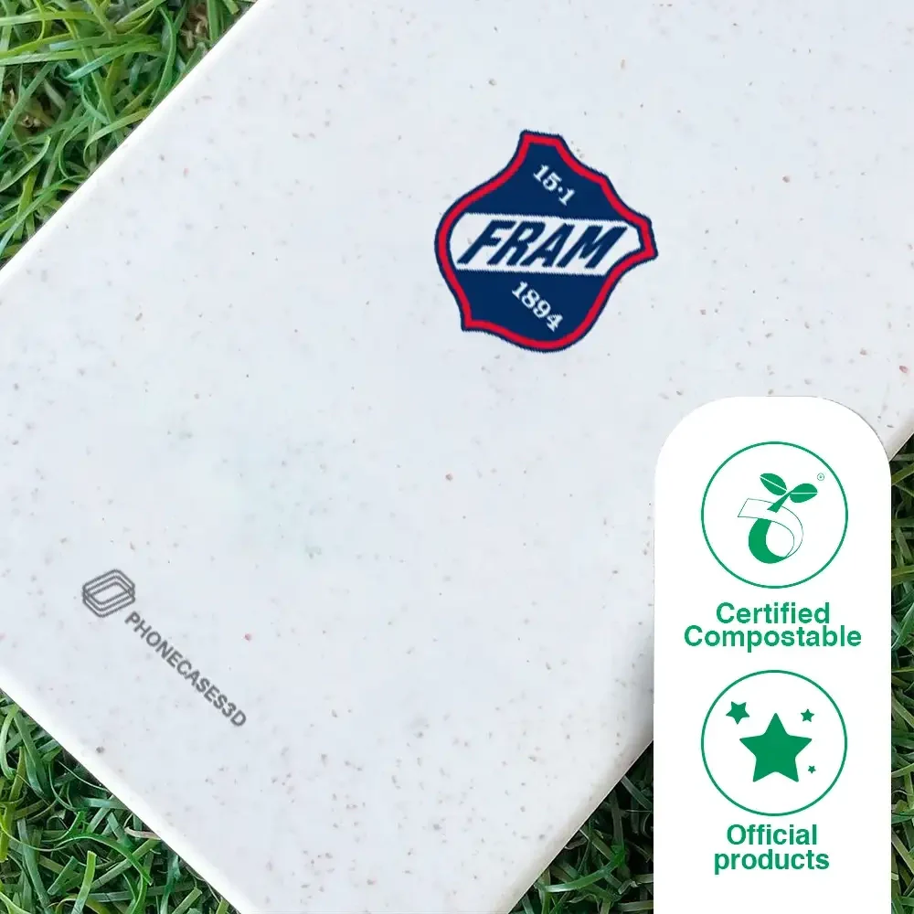 Fram Larvik Official White Compostable Phone Case Crest - Image 46