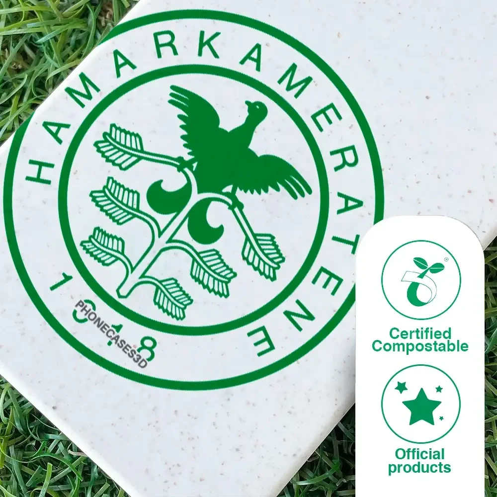 HamKam Official Compostable Phone Case Design Green Emblem - Image 50