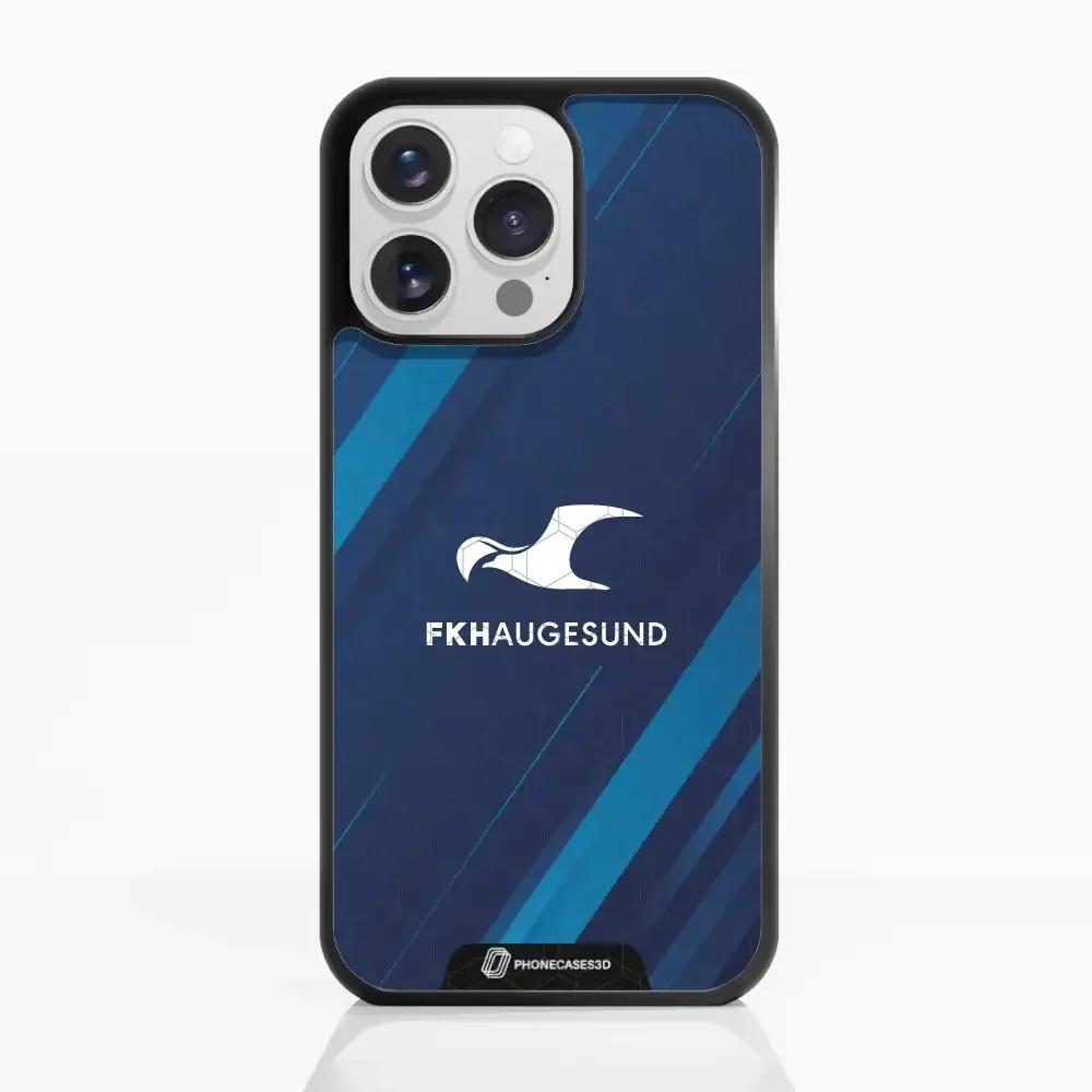 Haugesund FK Official 3D Phone Case Design Abstract Blue - Image 19