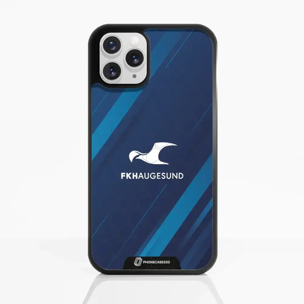 Haugesund FK Official 3D Phone Case Design Abstract Blue - Image 2