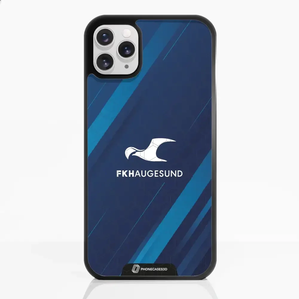 Haugesund FK Official 3D Phone Case Design Abstract Blue - Image 3