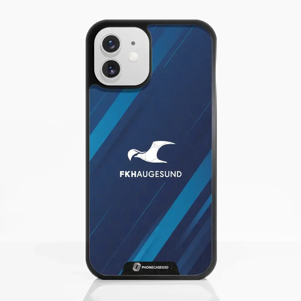 Haugesund FK Official 3D Phone Case Design Abstract Blue - Image 4