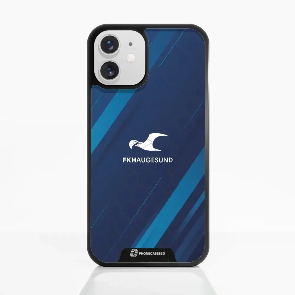 Haugesund FK Official 3D Phone Case Design Abstract Blue - Image 5