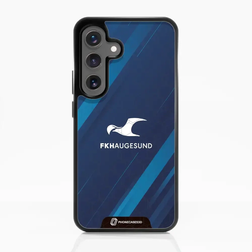 Haugesund FK Official 3D Phone Case Design Abstract Blue - Image 64