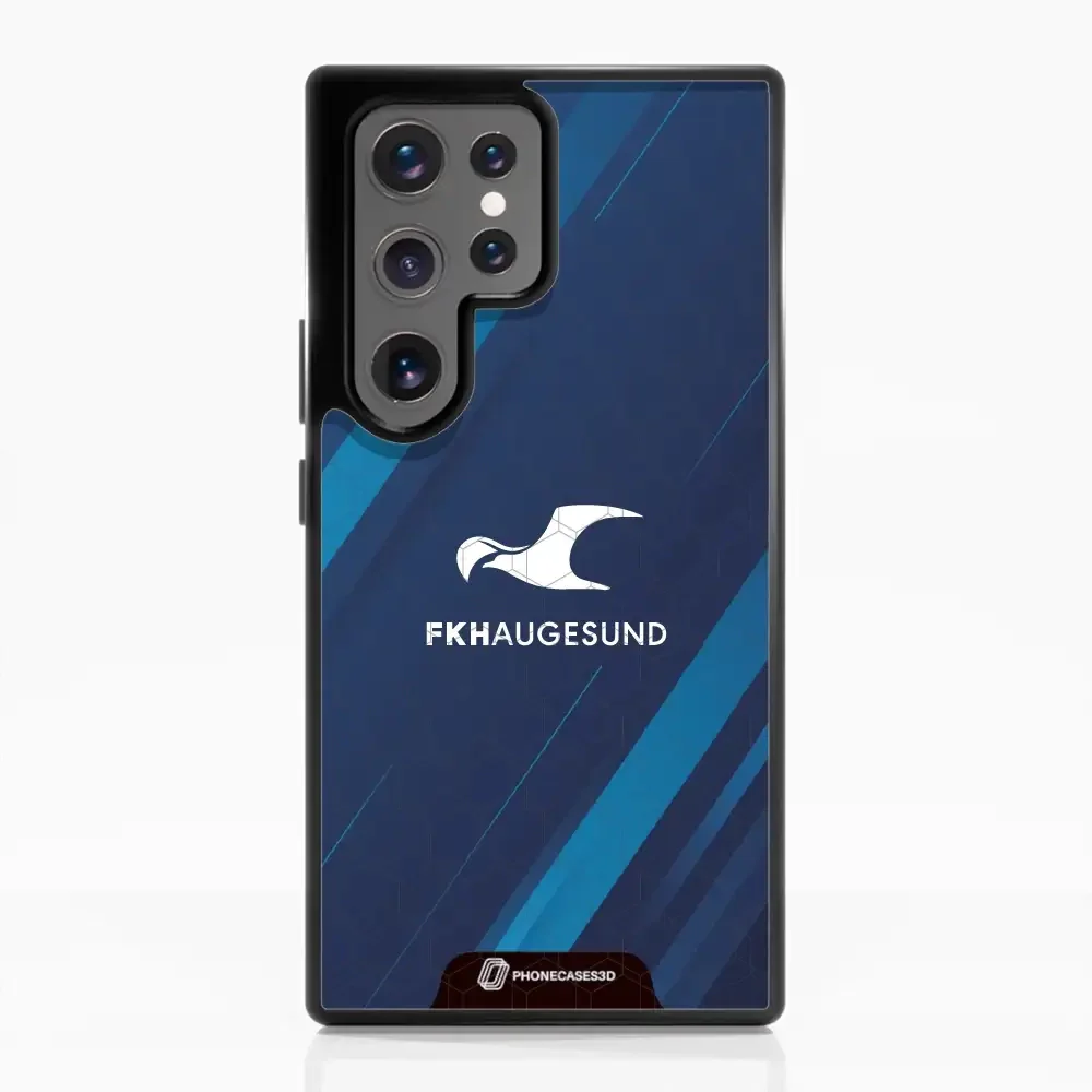 Haugesund FK Official 3D Phone Case Design Abstract Blue - Image 66