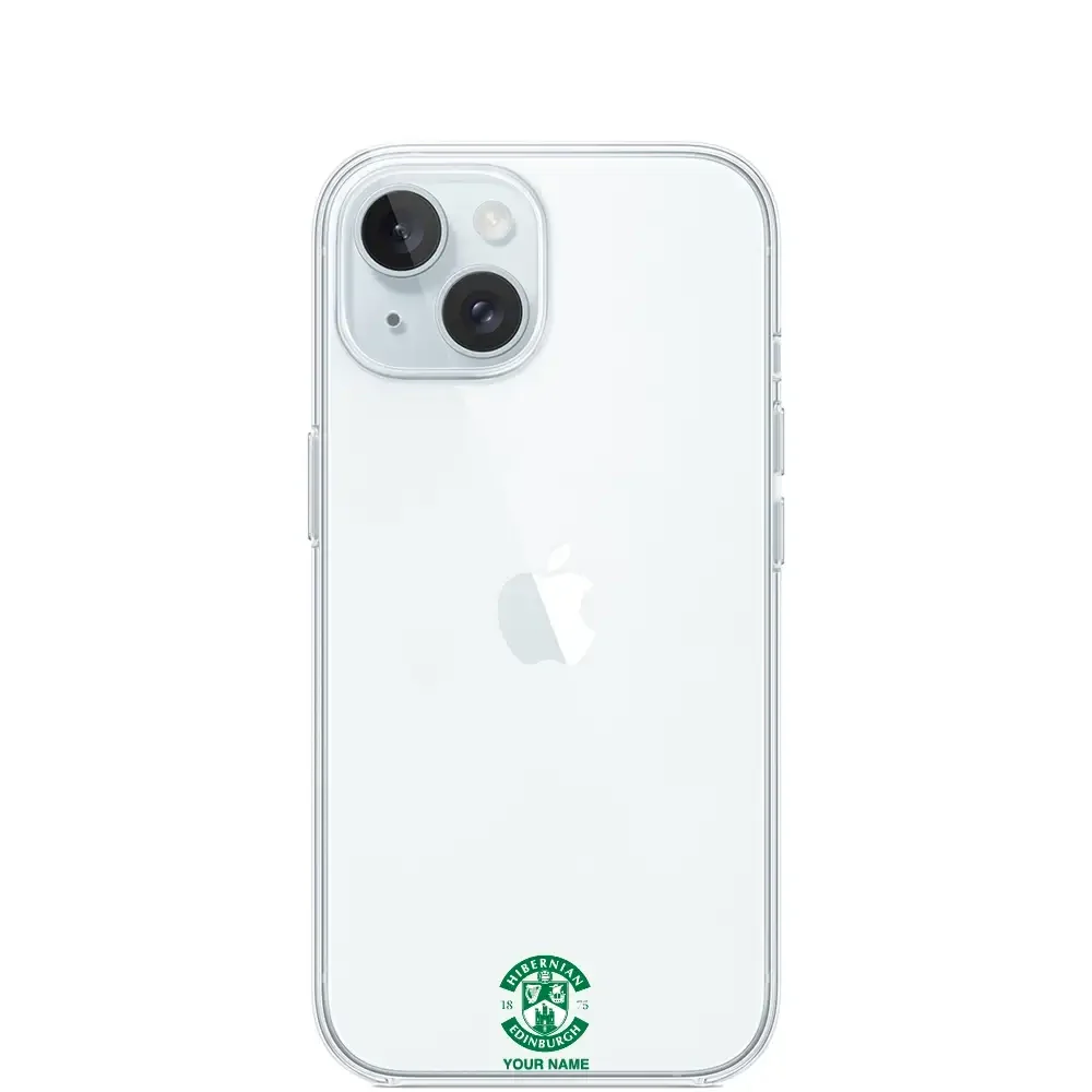 Hibernian FC Official Clear Phone Case Design 95 + Name - Image 16