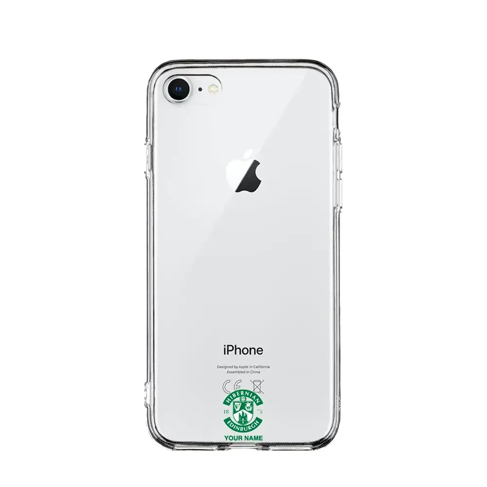 Hibernian FC Official Clear Phone Case Design 95 + Name - Image 19