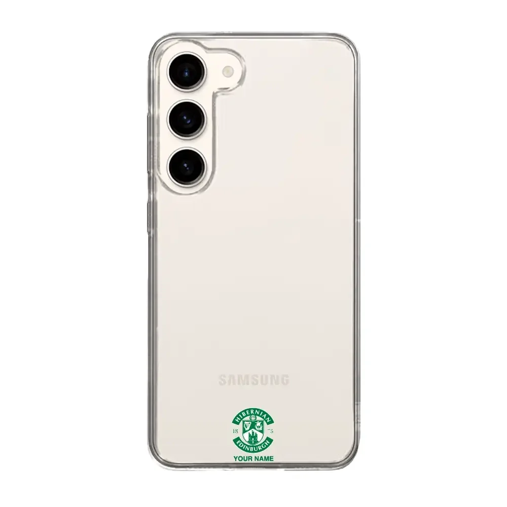 Hibernian FC Official Clear Phone Case Design 95 + Name - Image 26