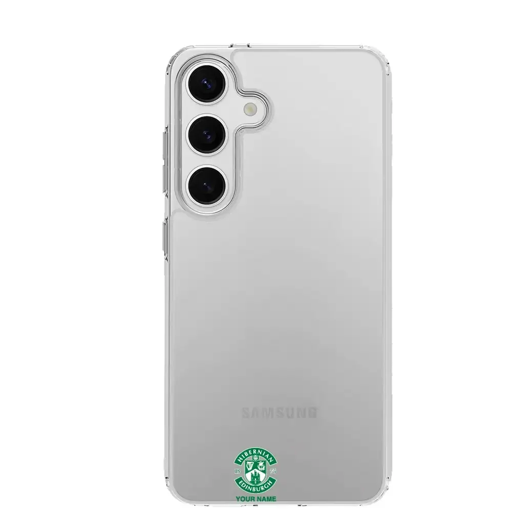 Hibernian FC Official Clear Phone Case Design 95 + Name - Image 29