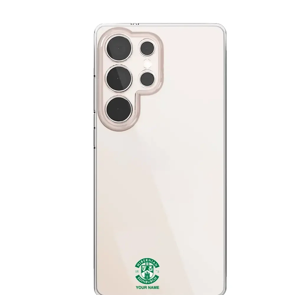 Hibernian FC Official Clear Phone Case Design 95 + Name - Image 31