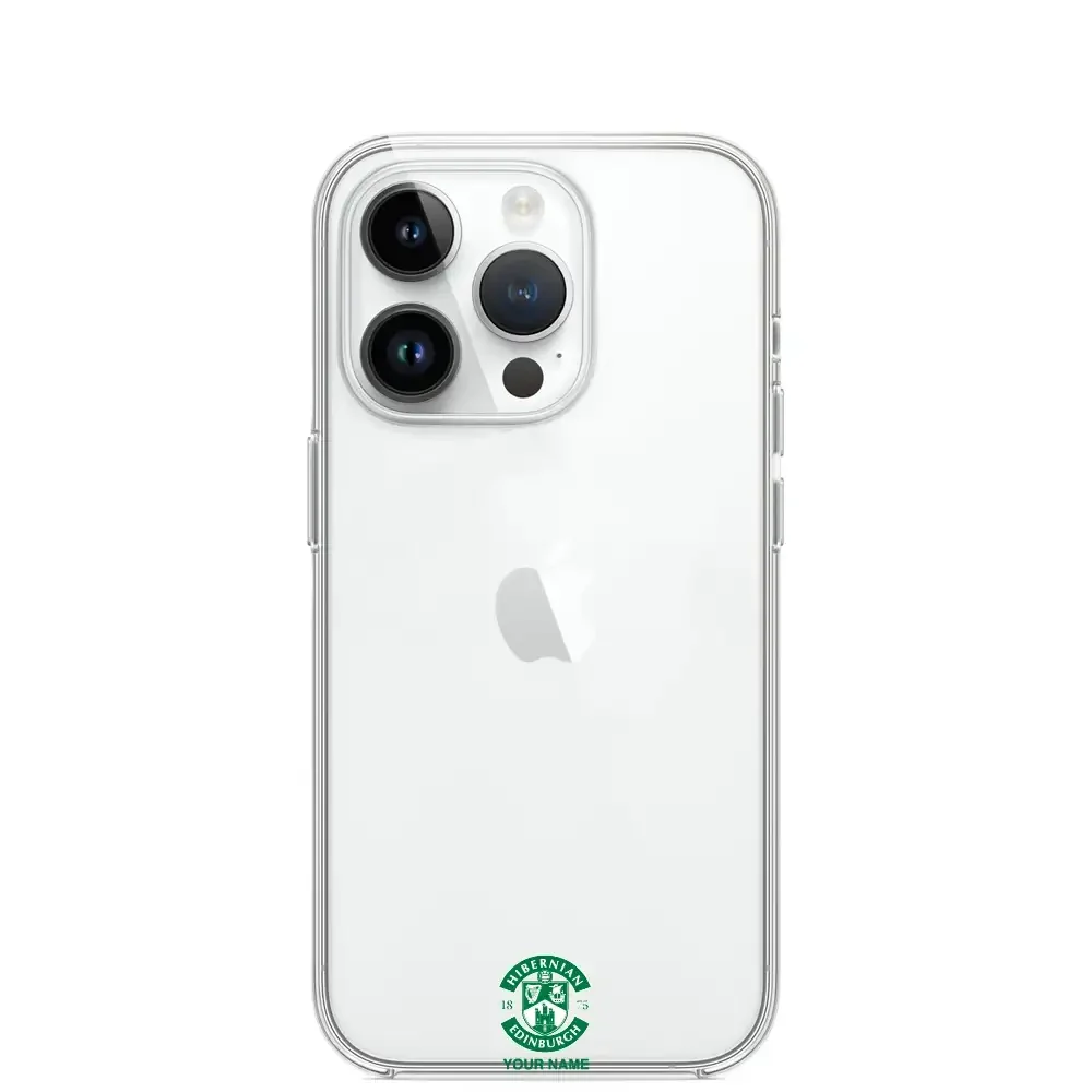 Hibernian FC Official Clear Phone Case Design 95 + Name - Image 8